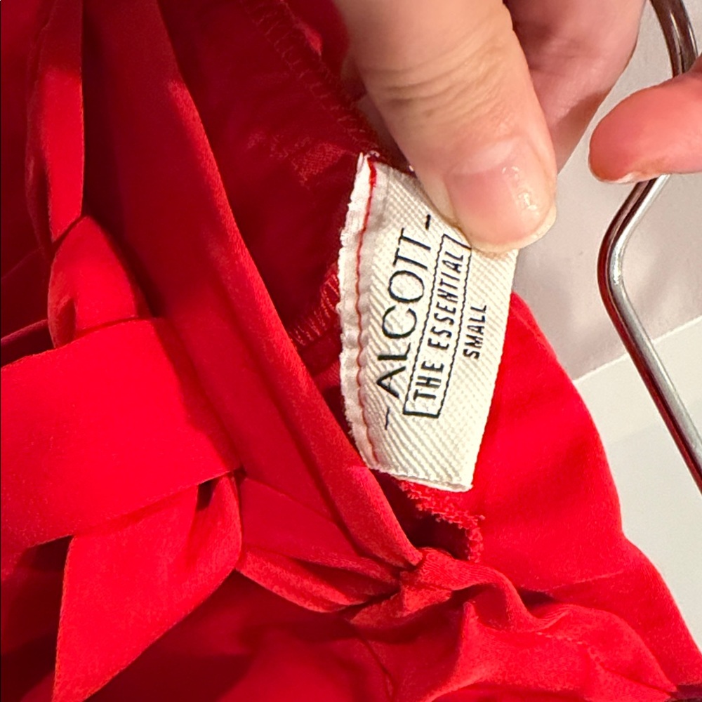 Alcott Vibrant Red Wide Leg Pants - Picture 2 of 4
